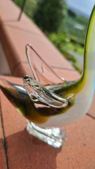 Cigno in vetro di Murano