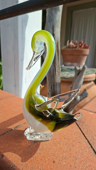 Cigno in vetro di Murano