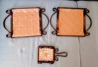 Set 3 formelle decorate a mano
