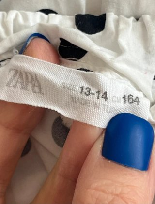 Pantaloni Zara a palazzo pois cotone 13-14 anni