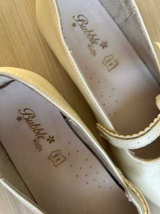 Zapatos comunión/fiesta Bubble Kids blancos