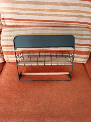 Estante de cocina metal y madera