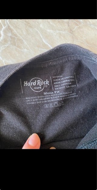 Maglietta Hard Rock Cafe Praga Uomo Nera M