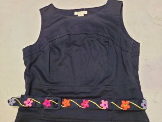 Vestido Sfera negro con flores