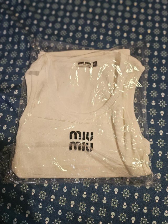 Camiseta Miu Miu Blanca Talla S