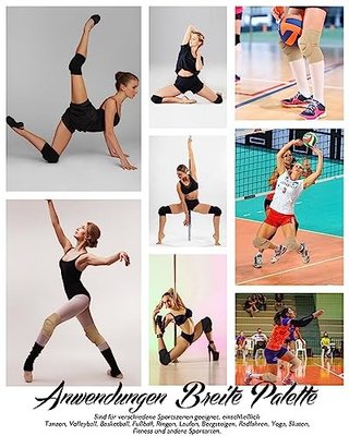 Rodilleras para Danza y Voleibol, Protectores de Rodilla con Espuma de 20mm de Grosor