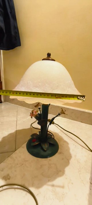 Lampada vintage ferro battuto fatta a mano