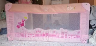 Barrera de cama infantil Asalvo rosa