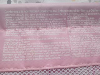 Barrera de cama infantil Asalvo rosa