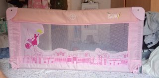 Barrera de cama infantil Asalvo rosa