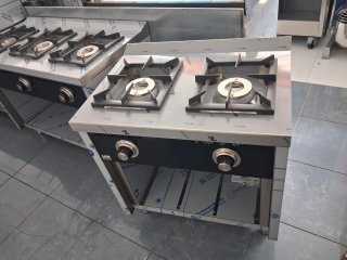Cocina de gas de dos fuegos