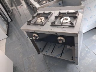 Cocina de gas de dos fuegos
