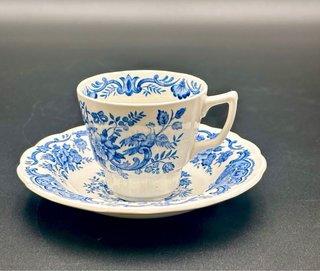 Set 7 Tazzine Caffè Ridgway Windsor Blu Vintage