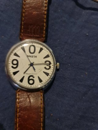 Orologio Raketa vintage big zero da revisionare