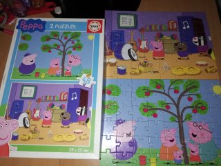 2 Puzzles Peppa Pig Educa 48 piezas