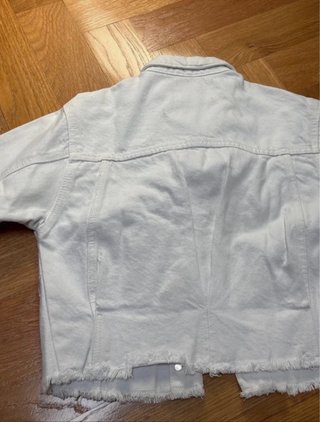 Giacca jeans bianca Zara 7 anni