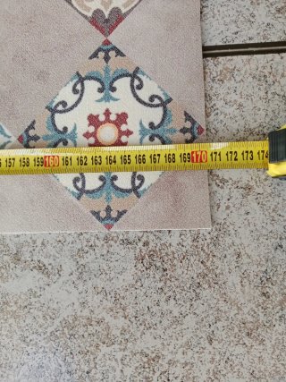 Alfombra vinílica decorativa geométrica
