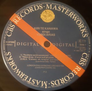 Kiri Te Kanawa - Verdi & Puccini LP 1983