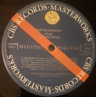 Kiri Te Kanawa - Verdi & Puccini LP 1983