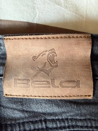 Pantalones vaqueros de moto grises
