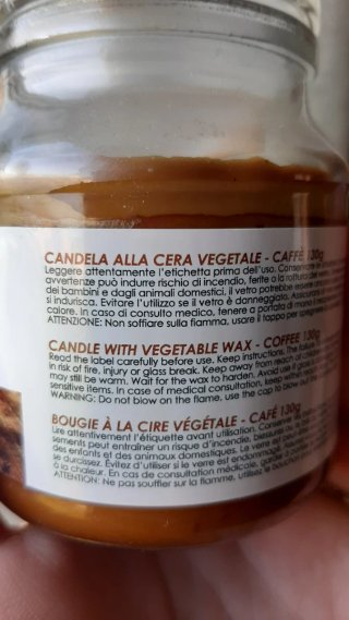 Candela profumo Caffè intenso brand Camomilla