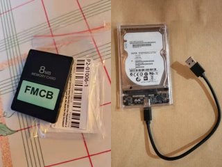 Kit Hard Disk Esterno PS2 + Memory Card