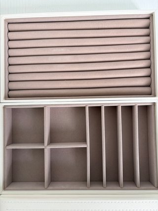 Joyero Apilable Blanco Nube 6 Capas Grande