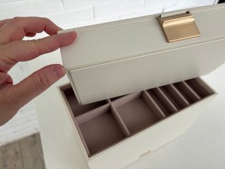 Joyero Apilable Blanco Nube 6 Capas Grande