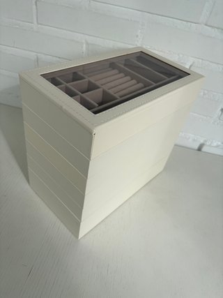 Joyero Apilable Blanco Nube 6 Capas Grande