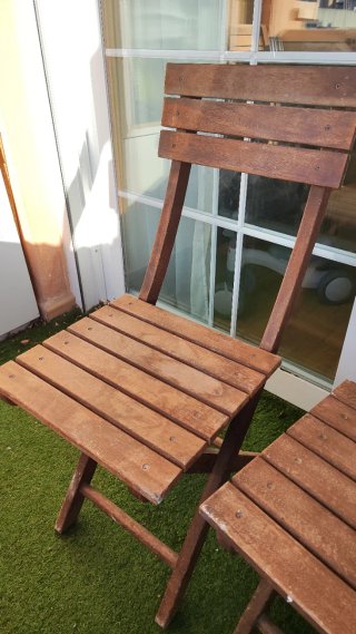 Sillas de madera plegables
