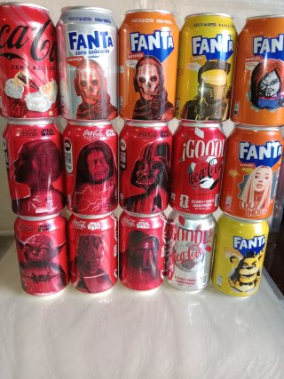15 lattine Coca-Cola e Fanta Edizione Limitata