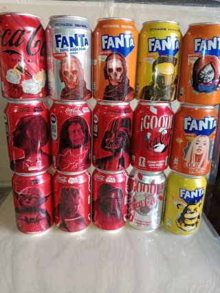 15 lattine Coca-Cola e Fanta Edizione Limitata