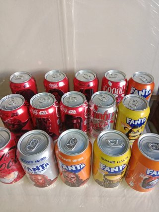 15 lattine Coca-Cola e Fanta Edizione Limitata