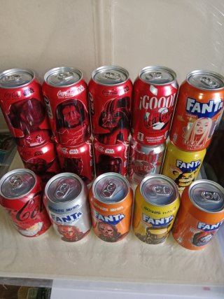 15 lattine Coca-Cola e Fanta Edizione Limitata