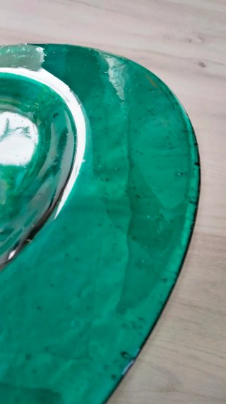 Sottopiatto in vetro Smeraldo tipo Murano