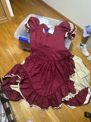 Traje Rociero Burdeos