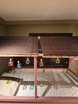 Cama infantil casita con luces