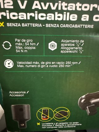 Parkside Impacto y Carraca 12V/20V