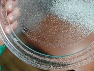 Plato de cristal para microondas