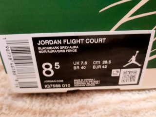 Jordan Flight Court Zapatillas Negras Talla 42