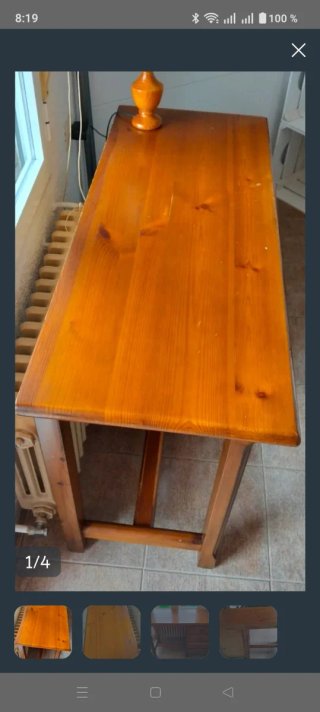 Escritorio Pino Macizo Estilo Clásico