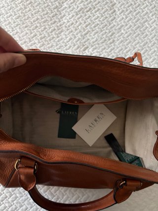 Bolso Piel Marrón Ralph Lauren