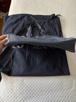Borsa Armani Jeans Grigia in Charol