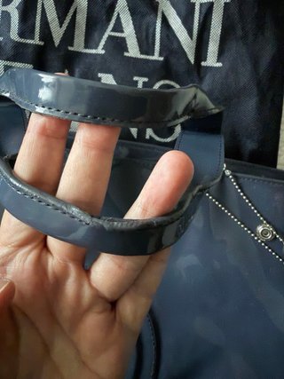 Borsa Armani Jeans Grigia in Charol