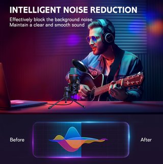 Hoppac Micrófono USB Profesional para PC