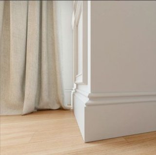 RODAPIÉ LACADO BLANCO - 19 modelos