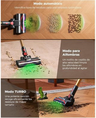 Aspiradora sin Cable 68Kpa 600W 70Min
