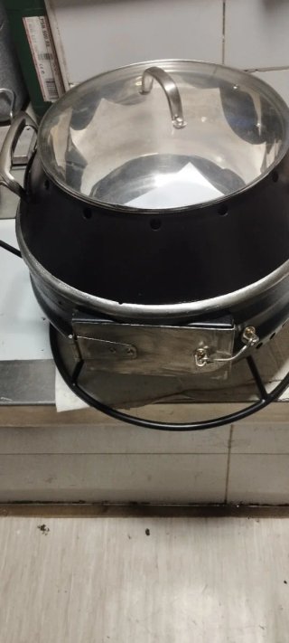 Olla ferroviaria acero inox. 10-12 raciones