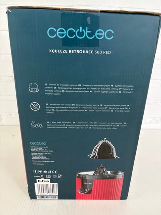 Cecotec Exprimidor Xqueeze RetroJuice 600