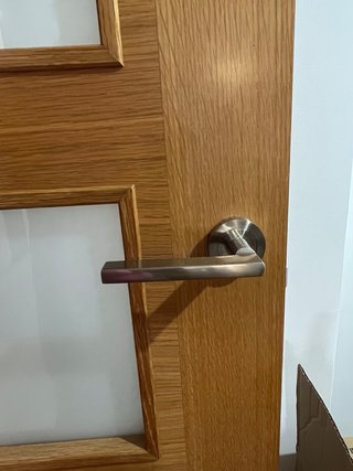 Puerta madera cristal 62cm